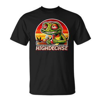 Cannabis Legalisierung Kiffen Lustige Eidechse T-Shirt - Geschenkecke