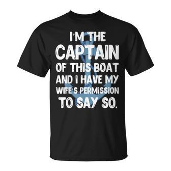 Captain Boater Boating Pontoon Summer Vacation T-Shirt - Monsterry