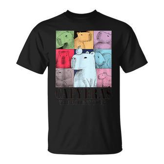 Capyeras Cute Capybara Color Concert Tour Cute Animals T-Shirt - Monsterry