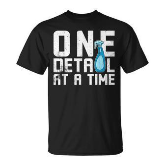 Car Detailer & Car Wash Car Polisher One Detail At A Time T-Shirt - Monsterry UK
