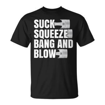 Car For Men Suck Squeeze Bang And Blow T-Shirt - Monsterry