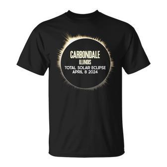 Carbondale Illinois Solar Eclipse 8 April 2024 Souvenir T-Shirt - Thegiftio UK