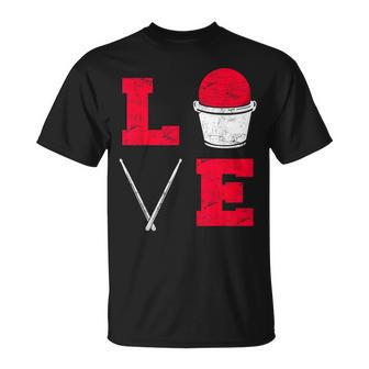 Cardio Drumming Love Fitness Class Gym Workout Exercise T-Shirt - Seseable