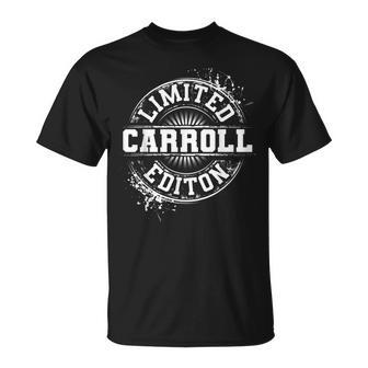 Carroll Surname Family Tree Birthday Reunion Idea T-Shirt - Monsterry DE