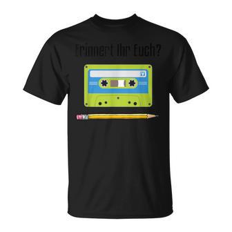 Cassette Pencil T-Shirt - Seseable