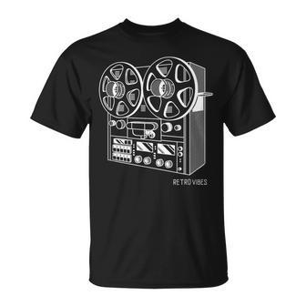 Cassette Tape Reel To Reel Analog Sound System T-Shirt - Monsterry