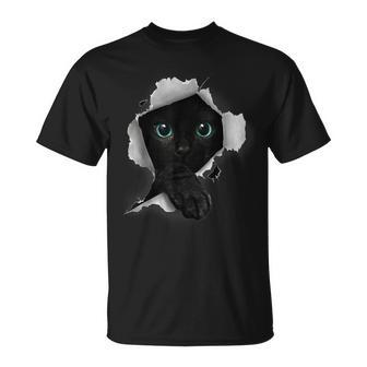 Cat Lover Cat Owner Black Cat Kitten Cat T-Shirt - Seseable