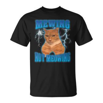 Cat Mewing Meme Cat Mewing Not Meowing T-Shirt - Monsterry