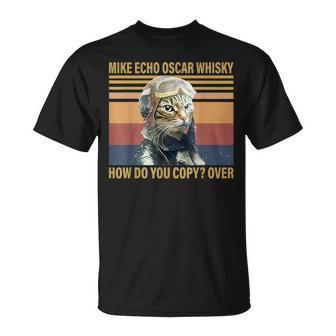 Cat Mike Echo Oscar Whisky How Do You Copy Over Vintage T-Shirt | Seseable CA