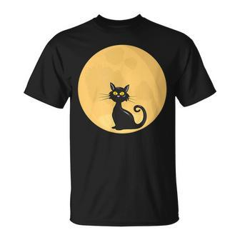 The Cat And The Moon For You T-Shirt - Monsterry DE