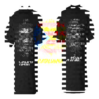 Cataluña León Bandera Catalana Estelada Blava Camiseta unisex - Regaloses