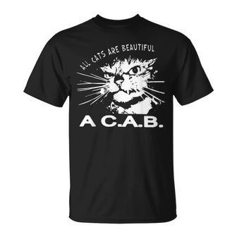 All Cats Are Beautiful A C A B Cats Love T-Shirt - Geschenkecke