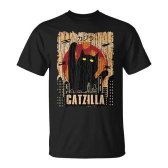 Catzilla Retro T-Shirt - Seseable