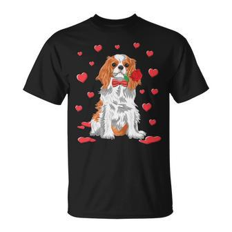 Cavalier King Charles Spaniel Valentines Day Dog Lover T-Shirt | Mazezy