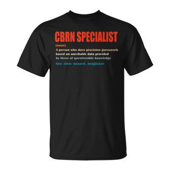 Cbrn Specialist Vintage Definition Wizard Magician T-Shirt - Monsterry