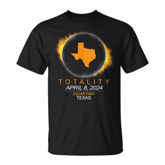 Cedar Park Texas Total Solar Eclipse 2024 T-Shirt | Mazezy