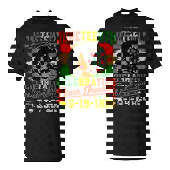 Celebrating Junenth Freedom 1865 Emancipation Black Women T-Shirt - Seseable