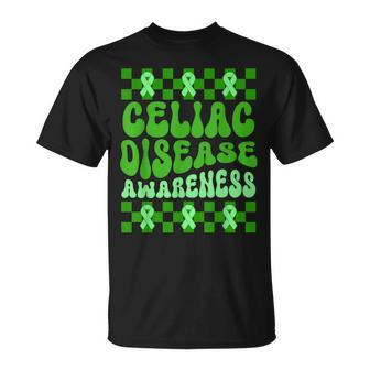 Celiac Disease Awareness Green Ribbon Gluten T-Shirt | Mazezy CA