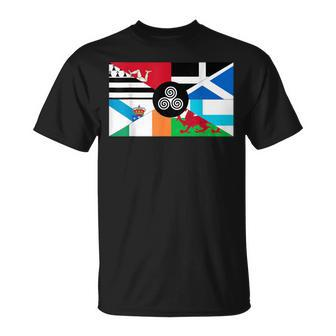 Celtic Nations Flags Celtic Nations Symbol T-Shirt - Thegiftio UK