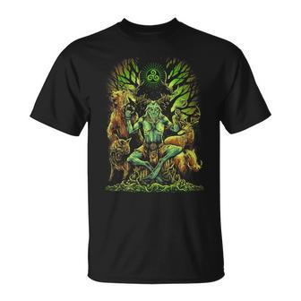 Celtic Pagan Cernunnos Irish Scottish Mythology T-Shirt - Monsterry UK