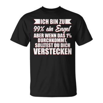 Ch Bin Zu 99 Engel Aber Wenn Das 1 Durchkommt Engel T-Shirt - Seseable