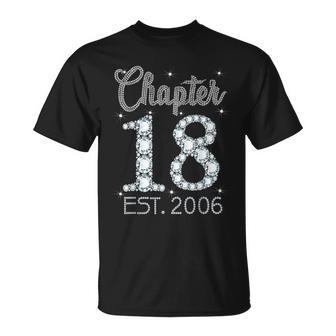 Chapter 18 Est 2006 Happy 18Th Birthday For Girls T-Shirt - Thegiftio UK