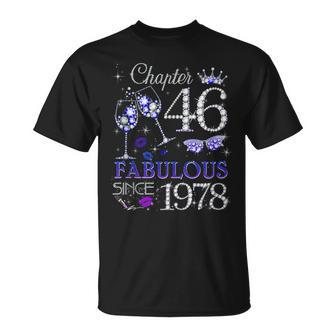 Chapter 46 Est 1978 46 Years Old 46Th Birthday Queen T-Shirt - Seseable