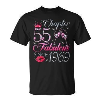 Chapter 55 Fabulous Since 1969 55Th Birthday For Women T-Shirt - Seseable