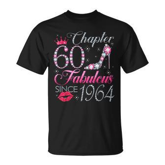 Chapter 60 Fabulous Since 1964 60Th Birthday For Women T-Shirt - Thegiftio UK
