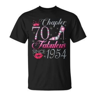 Chapter 70 Fabulous Since 1954 70Th Birthday For Women T-Shirt - Thegiftio UK