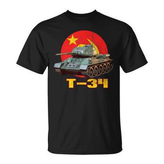 Char Soviétique T-34 De La Seconde Guerre Mondiale T-Shirt - Cadeauxyz