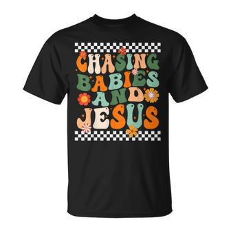 Chasing Babies And Jesus T-Shirt | Mazezy