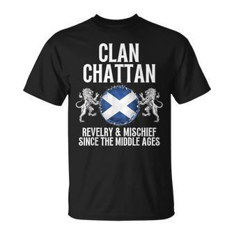 Chattan Clan Scottish Family Name Scotland Heraldry T-Shirt - Seseable