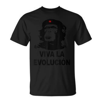 Che Guevara Monkey Revolution Viva La Evolucion Evolution T-Shirt - Monsterry