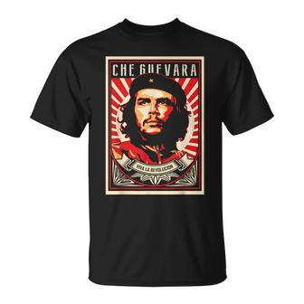Che Guevara Viva La Revolucion Retro Vintage Style T-Shirt - Monsterry