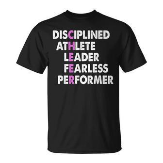 Cheer Coach Cheer Acronym Fearless Leader T-Shirt - Monsterry UK