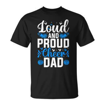 Cheerleading Dad Proud Cheer Dad Cheerleader Father's Day T-Shirt - Monsterry UK
