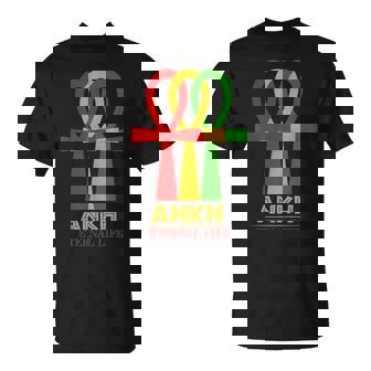 Chemise Historique Du Mois Noir Croix Ankh Afrique Rasta T-Shirt - Cadeauxyz