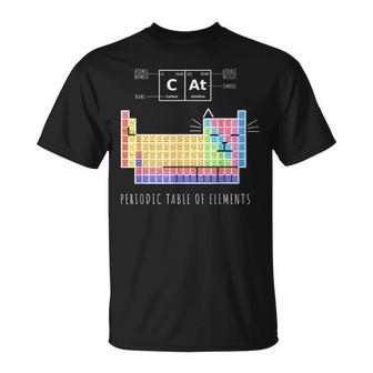 Chemistry Cat Periodic Table Of Elements T-Shirt - Seseable