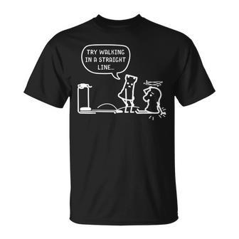 Chess Idea Walking In A Straight Line Chess Figures T-Shirt - Monsterry CA