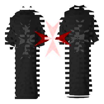 Chevaliers De Croix Maltais Hospitalier Malte Croisades T-Shirt - Cadeauxyz