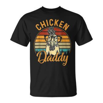 Chicken Daddy Chicken Dad Farmer Father's Day T-Shirt - Seseable