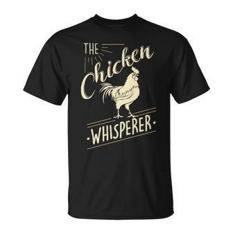 The Chicken Whisperer Chicken Lover Farming T-Shirt | Mazezy