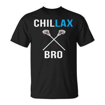 Chill Lax Bro Lacrosse Joke Lax T-Shirt - Monsterry