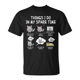 Chinchilla Things I Do In My Spare Time T-Shirt - Monsterry