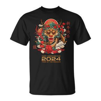 Chinese Lunar New Year Traits Asian 2024 Year Of The Dragon T-Shirt - Thegiftio UK