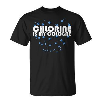 Chlorine Is My Cologne Swimming Swim T-Shirt - Monsterry UK