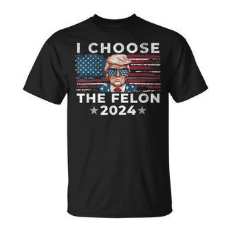 I Choose The Felon 2024 Republican Patriot Women T-Shirt - Monsterry UK