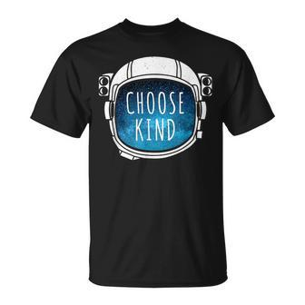 Choose Kind Anti-Bullying Astronaut Helmet T T-Shirt - Monsterry CA