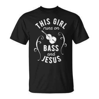 Christian Double Bass Jazz Instruments Music T-Shirt - Monsterry DE